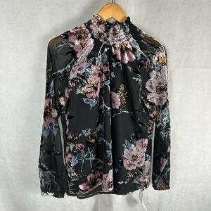 Yumi Kim Lexington Ave Blouse in Timeless Velvet Burnout Size Small